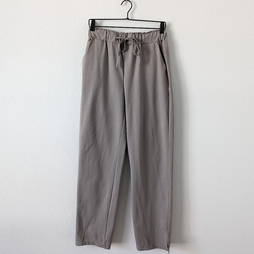 Joie Womens Pull On Drawstring Slim Straight Casual Gray Pants Size Medium